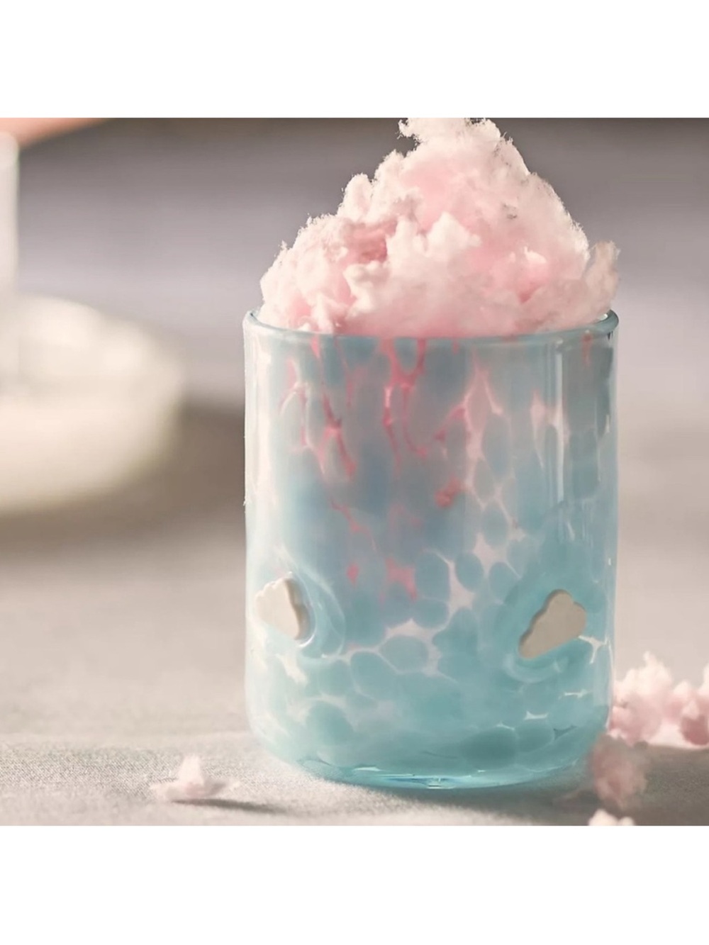 Anthropologie Icon confetti Blue Cloud Tumbler